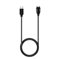 Akcesoria do smartwatchy - Kabel Typ C do ładowania GARMIN FENIX 7, 6, 6X, 6S, 5, 5X, 5S, 5 Plus Vivoactive 3 czarny 1m. - miniaturka - grafika 1