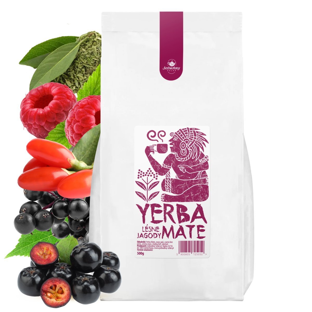 YERBA MATE Leśne jagody 0,5KG DETOKS tradicional TEA owoce PREMIUM