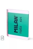 Zeszyty szkolne - Zeszyt na spirali A4/80K linia 1918 zielony MILAN - miniaturka - grafika 1