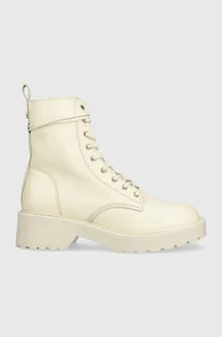 Steve Madden workery skórzane Tornado damskie kolor beżowy na platformie - Botki damskie - miniaturka - grafika 1