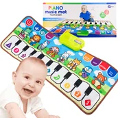 Maty edukacyjne - MATA MUZYCZNA ZE ZWIERZĘTAMI EDUKACYJNA PIANINKO DLA DZIECI DUŻE - miniaturka - grafika 1