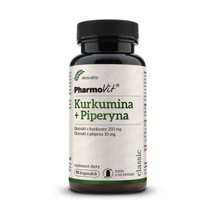 PHARMOVIT Kurkumina + Piperyna x 90 kaps - Ochrona stawów - miniaturka - grafika 2