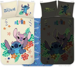 Pościel dziecięca Lilo & Stitch Glow in the Dark 100% bawełna - Pościel dla dzieci - miniaturka - grafika 1