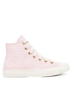 Trampki damskie - Converse Trampki Chuck Taylor All Star Knit Hi A13643C Różowy - miniaturka - grafika 1