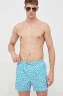 Stroje kąpielowe - Pepe Jeans szorty kąpielowe kolor turkusowy - miniaturka - grafika 1