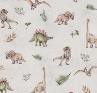 Tapety - Tapeta Świat Dinozaurów Szara - miniaturka - grafika 1