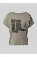 Koszulki i topy damskie - T-shirt z nadrukiem z logo model BOHDI - Noisy May - miniaturka - grafika 1