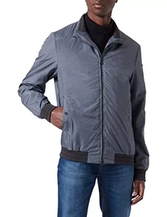 Geox Męska kurtka M Vincit Jacket, jasnoszara/czarna, 46, jasnoszary/czarny, 46 - Kurtki męskie - miniaturka - grafika 1