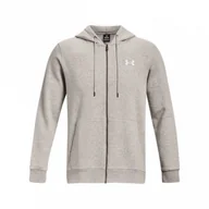 Bluzy sportowe męskie - Męska bluza dresowa rozpinana z kapturem Under Armour UA Essential Fleece FZ Hood - UNDER ARMOUR - miniaturka - grafika 1