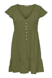 Sukienki - ONLY Sukienka damska (ONLMAGO Life S/S Short Dress), Olive Branch, L - grafika 1