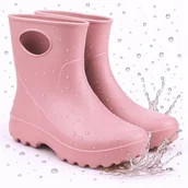 Kalosze damskie - GUMIAKI piankowe KALOSZE ogrodowe GUMOWCE lekkie RÓŻOWE damskie EVA 41 - miniaturka - grafika 1