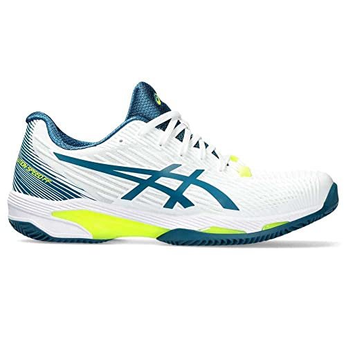 ASICS Solution Speed FF 2 Clay, Męskie trampki, 39 EU, White Restful Teal, 39 EU