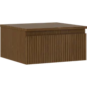 Szafki łazienkowe - Mexen Rivel szafka łazienkowa podumywalkowa 50 cm z blatem, 1 szuflada, ryflowana , orzech - 91A20-05023-1-BFC86 - miniaturka - grafika 1