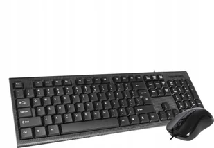 Klawiatura + mysz Omega OMEGA KEYBOARD US MOUSE SET OKM-09 ZESTAW PRZEWODOWY KLAWIATURA MYSZ USB BLACK [45545] - Zestawy myszka + klawiatura - miniaturka - grafika 1