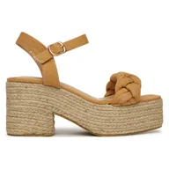Espadryle damskie - DEEZEE XFV20019-09 BEŻOWY - miniaturka - grafika 1