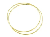 Kolczyki - Kolczyki koła - 80mm - 24k złocenie - miniaturka - grafika 1