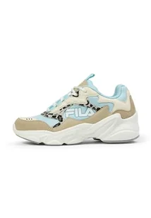 FILA Collene Logo Kids Sneakersy dziewczęce, Antique White Blue Glow, 30 EU - Buty dla dziewczynek - miniaturka - grafika 1
