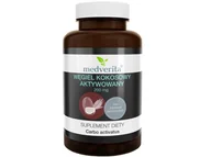 Witaminy i minerały - Medverita, Suplement diety, Węgiel kokosowy Aktywowany 200 mg, 90 kapsułek - miniaturka - grafika 1