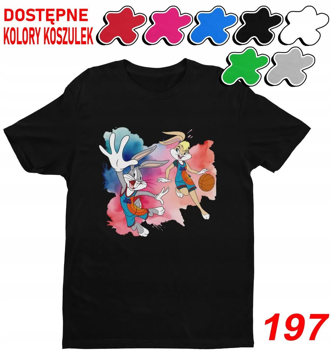 Dziecięca Koszulka T-Shirt Z Nadruki.Duży Wybór Królik Bugs Lola-M 134-140
