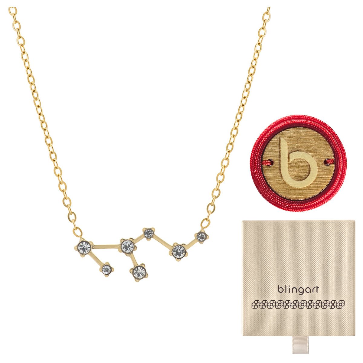 Naszyjnik łańcuszek celebrytka KONSTELACJA LEW zna