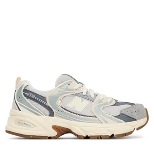 Sneakersy New Balance GR530UK Szary - Buty dla dziewczynek - miniaturka - grafika 1