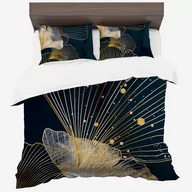 Pościel - Pościel Z Bawełny Syntetycznej, 160X200, Turkusowa W Kwiaty, Pmca-81, 3-Częściowa - miniaturka - grafika 1