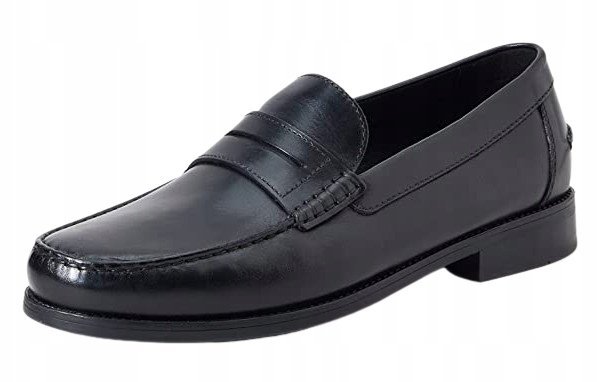 GEOX MĘSKIE MOKASYNY CZARNE WSUWANE SKÓRA 40 ŻUO