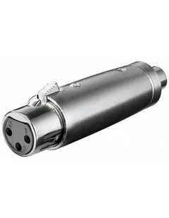 Wentronic XLR adapter 3-biegunowy XLR Kupplung auf Cinch Kupplung, 1 szt. 27457-GB - Złącza, przejściówki, adaptery - miniaturka - grafika 1