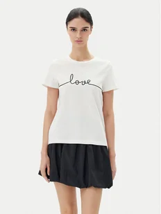 Vero Moda T-Shirt Kami 10332587 Biały Relaxed Fit - Koszulki i topy damskie - miniaturka - grafika 1