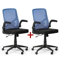 Fotele i krzesła biurowe - B2B Partner Fotel biurowy Flexi 1 + 1 GRATIS, niebieski 415085 - miniaturka - grafika 1