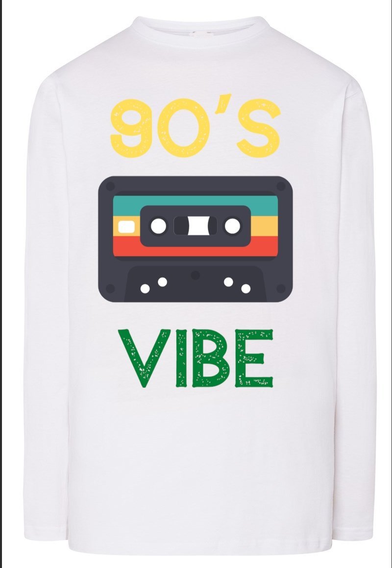 Longsleeve męski nadruk RETRO 90's VIBE r.L