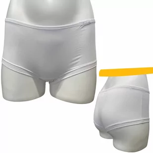 SILUET bokserki hot pants - damskie .XS .biały - Bielizna sportowa damska - miniaturka - grafika 1