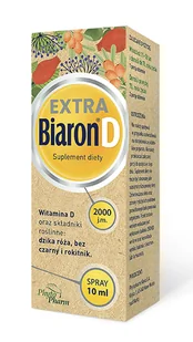 PhytoPharm Biaron D EXTRA spray do ust 10 ml - Witaminy i minerały - miniaturka - grafika 1