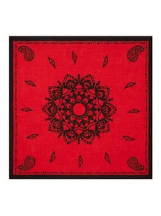 Perfect Cashmere Kaszmirowa chusta "Lulea" w kolorze czerwonym - 90 x 90 cm - Apaszki i szaliki damskie - miniaturka - grafika 1