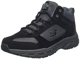 Skechers Oak Canyon Ironhide wysokie trampki męskie, Black Suede Mesh Pu Charcoal Trim, 40 EU - Trampki męskie - miniaturka - grafika 1