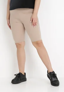 Beżowe Szorty Hippeina - Spodenki damskie - miniaturka - grafika 1