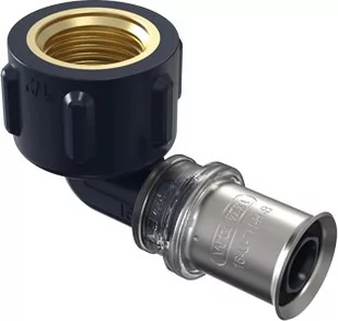 Wavin Kolano GW K5 C/Z woda PN10 16/ 1/2" X90 - Łączniki, trójniki, kształtki - miniaturka - grafika 1