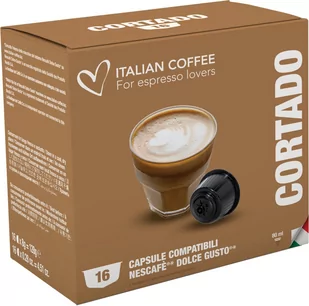 Cortado Italian Coffee kapsułki do Dolce Gusto - 16 kapsułek - Kawa w kapsułkach i saszetkach - miniaturka - grafika 1