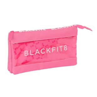Piórnik Potrójny BlackFit8 Glow up Różowy (22 x 12 x 3 cm) - Piórniki - miniaturka - grafika 1