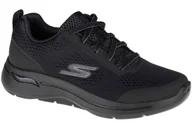Sneakersy męskie - Skechers Go Walk Arch Fit 216116-BBK męskie sneakersy czarne - miniaturka - grafika 1