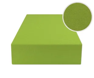Prześcieradło Z Gumką 180X200 Jersey Zielony - Prześcieradła - miniaturka - grafika 1