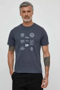 Koszulki męskie - Pepe Jeans t-shirt bawełniany męski kolor szary z nadrukiem - grafika 1
