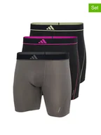 Majtki męskie - adidas Bokserki (3 pary) w kolorze szaro-czarnym - miniaturka - grafika 1