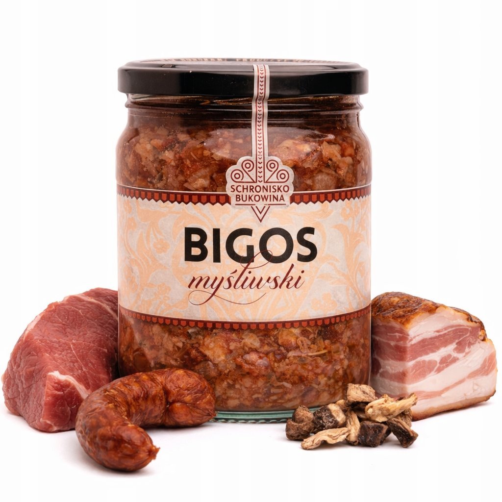 Bigos Myśliwski 400g Schronisko Bukowina - Tradycyjne Polskie Danie z Kapusty i Mięsa, Restauracyjna Jakość