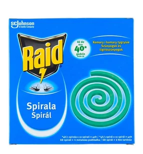 Raid - Spirala przeciw komarom 10szt - Zwalczanie i odstraszanie szkodników - miniaturka - grafika 1