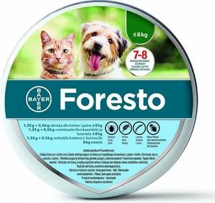 BAYER Foresto Obroża dla kotów i psów poniżej 8kg x2 - Artykuły przeciw pasożytom - miniaturka - grafika 2