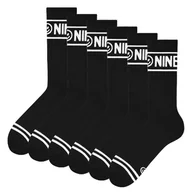 Skarpetki męskie - Zooksy, 6-pak długich skarpetek ribbowanych, czarne, 36/40 - miniaturka - grafika 1