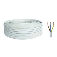 Przewody elektryczne - Przewód elektryczny YDYp 3 x 1,5 mm2 25 m 750 V biały AKS Zielonka - miniaturka - grafika 1