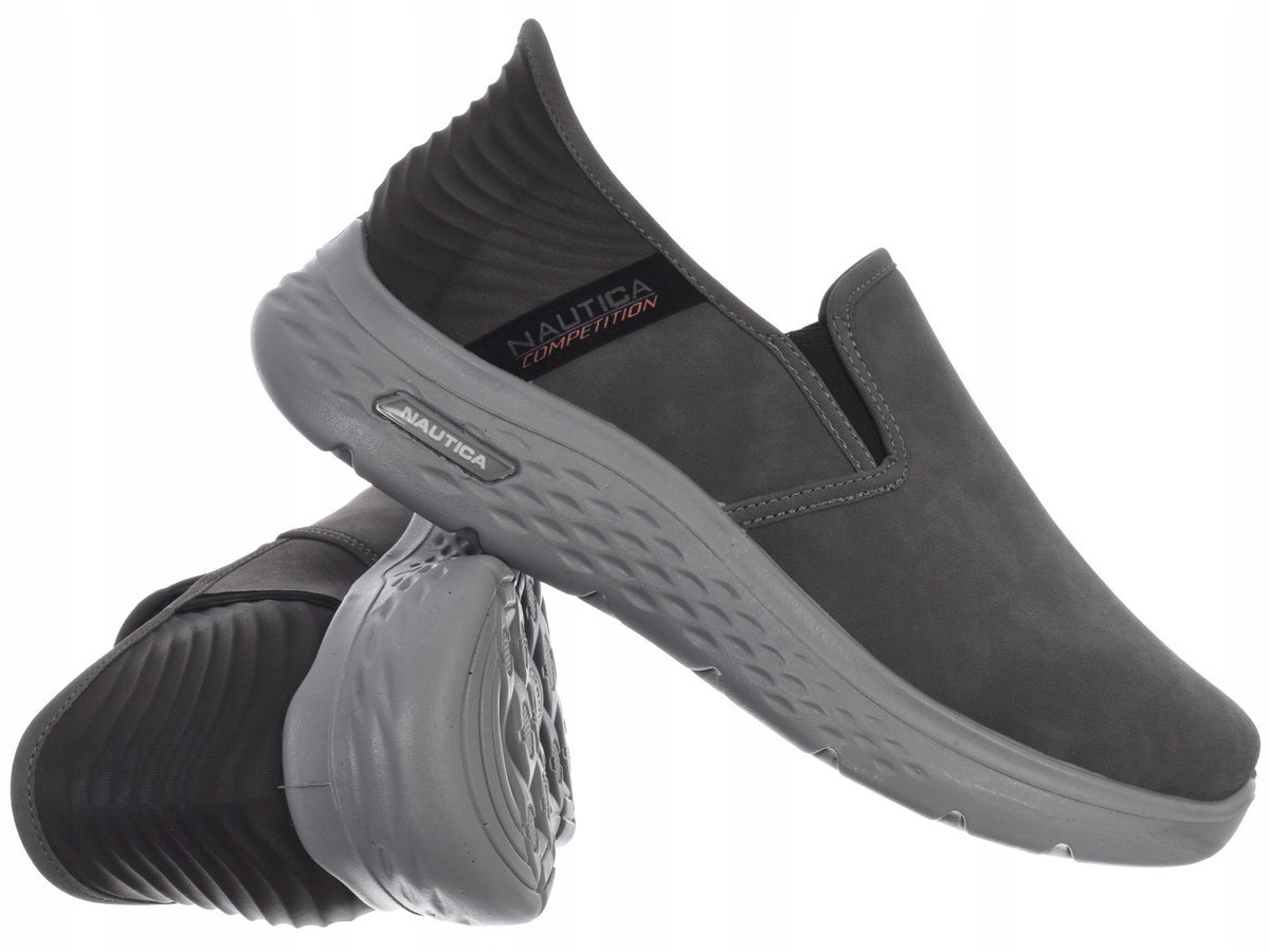 NAUTICA - BUTY MĘSKIE - FRED NBK NCM527Z00/03 buty wsuwane szare lekkie