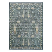 Dywany - Niebieski dywan z wiskozy Universal Vintage Flowers, 160x230 cm - miniaturka - grafika 1
